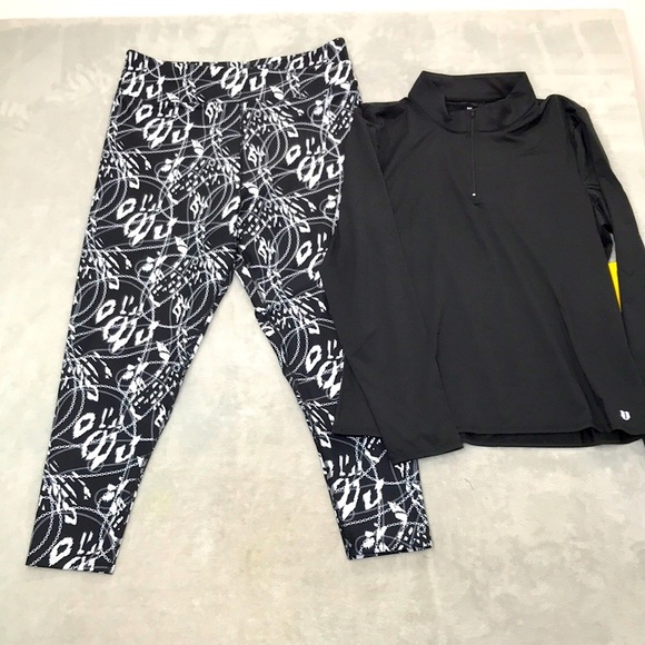 Eleven By Venus Williams  90's Girl Leggings & Legacy Long Sleeve Size XXL - Picture 1 of 13